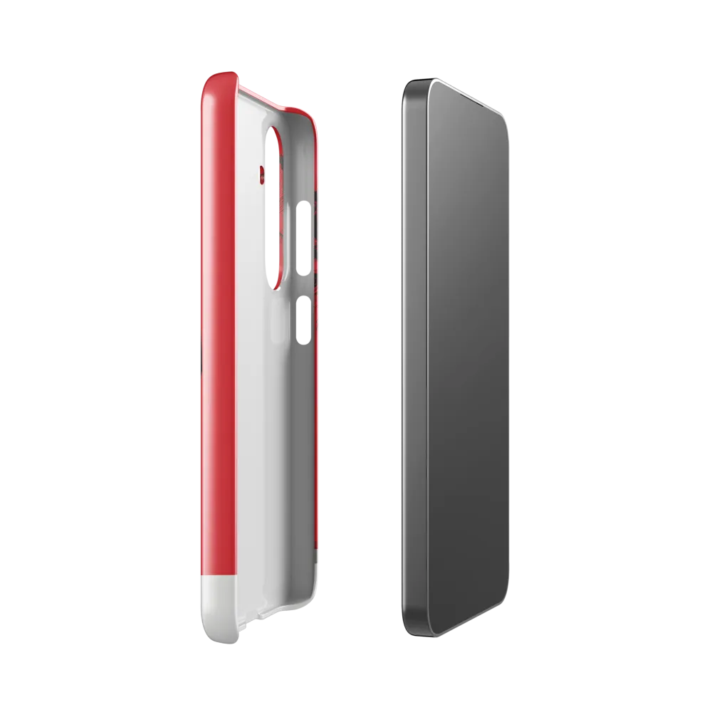 Contemplation in Red | Phone Case |  S24 | Snap Case | Glossy