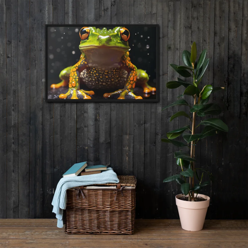 Emerald Elegance: The Frog in Focus