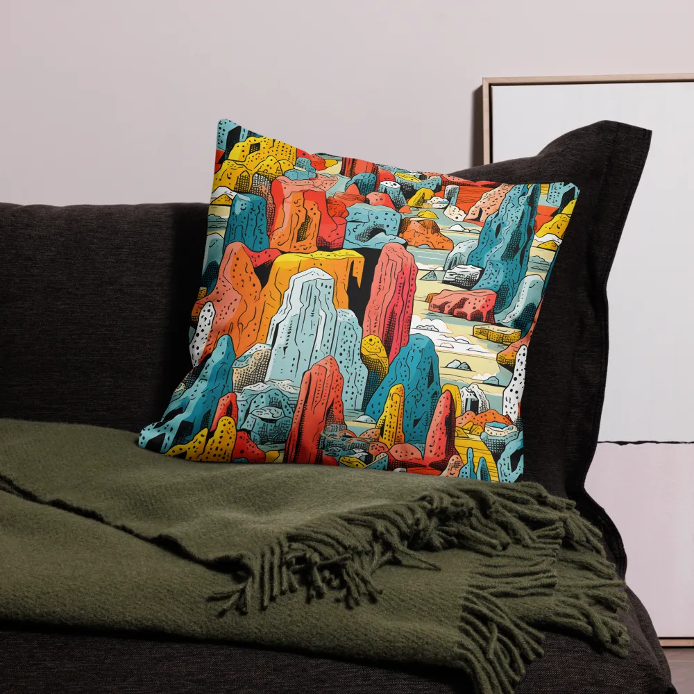 Whimsical Mountain Wonderland | Pillow | 22″×22″