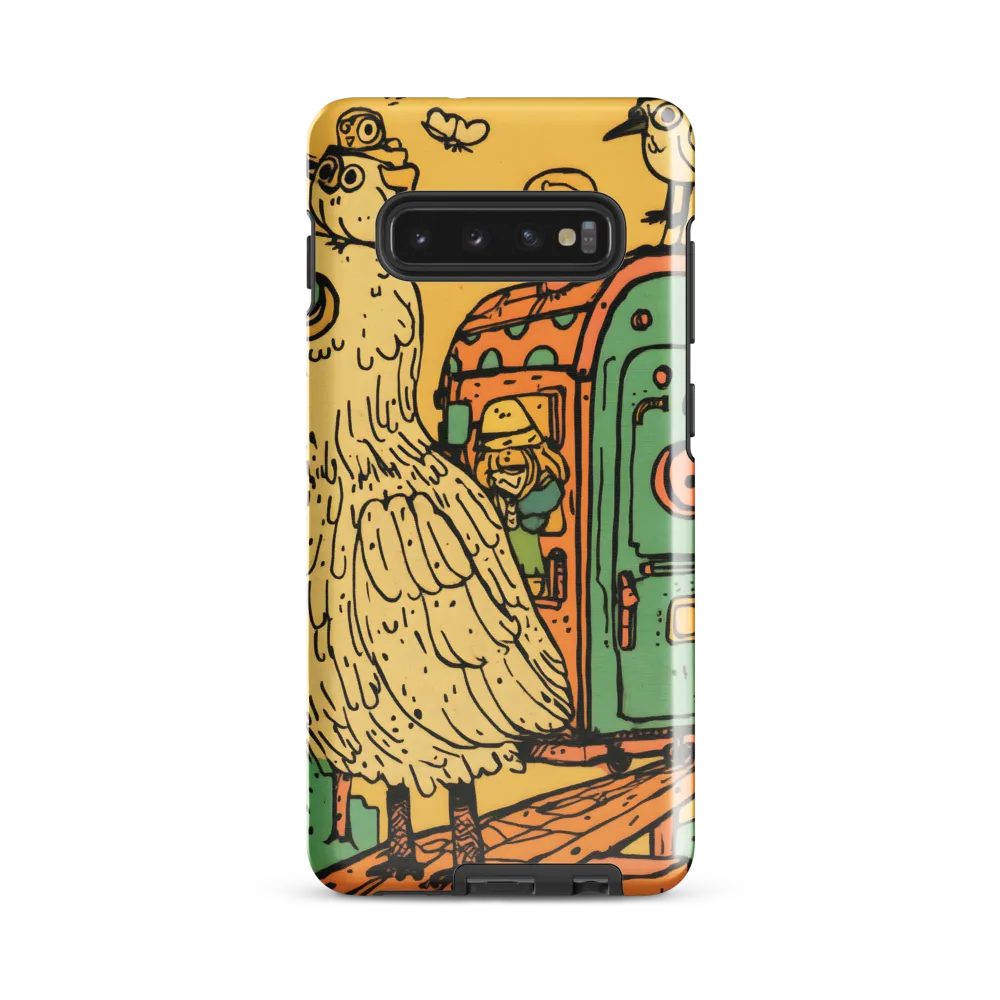 Whimsical Avian Adventure | Phone Case |  S10 Plus | Tough Case | Glossy