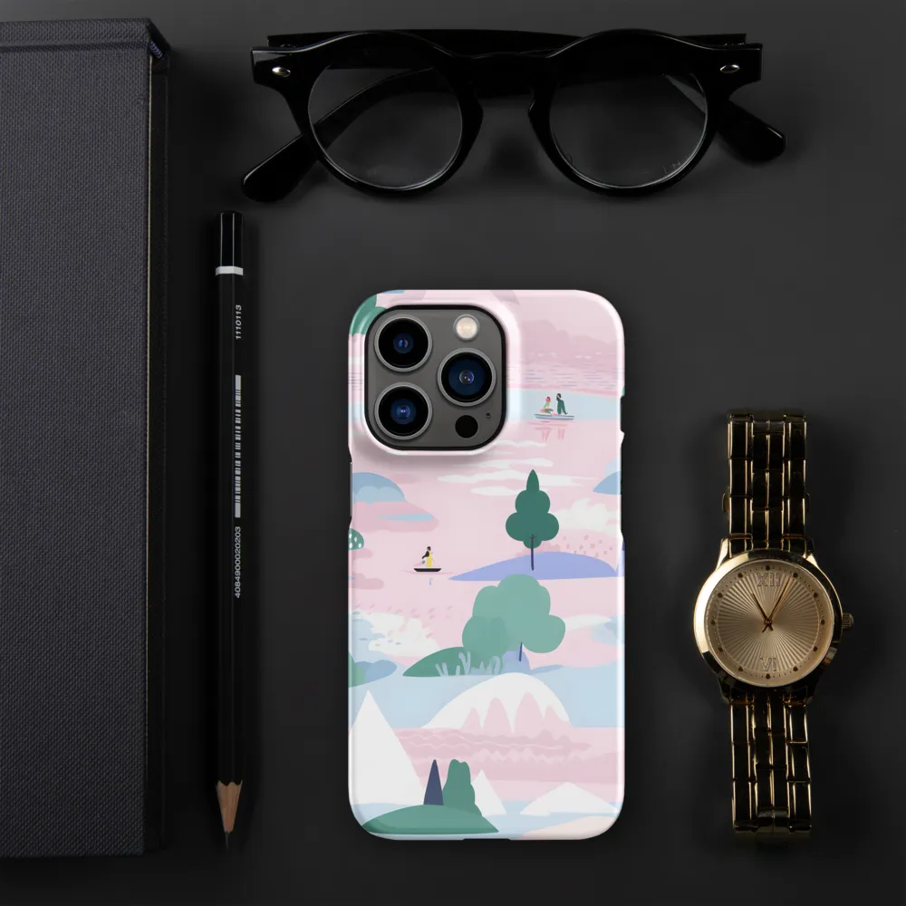 Whimsical Reflections: A Journey Through Landscapes | Phone Case |  13 Pro | Snap Case | Glossy