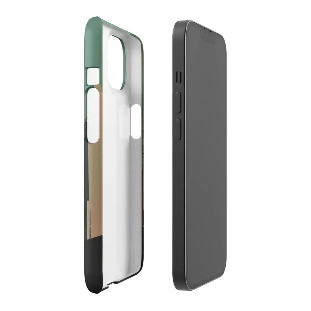 Urban Nostalgia: A Retro Cityscape | Phone Case |  14 | Snap Case | Matte