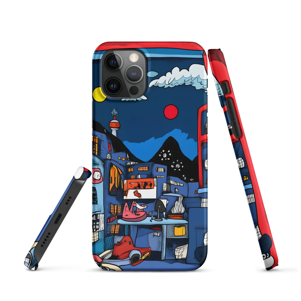 Whimsical Cityscape at Night