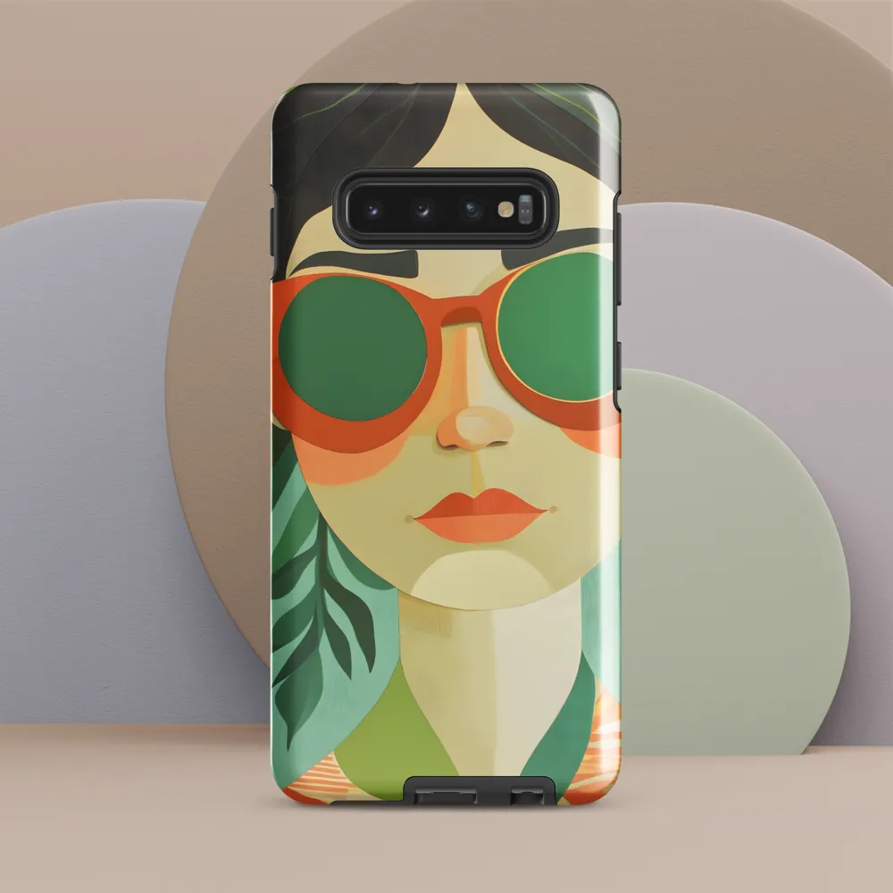 Bold Serenity: A Modern Portrait | Phone Case |  S10 Plus | Tough Case | Glossy