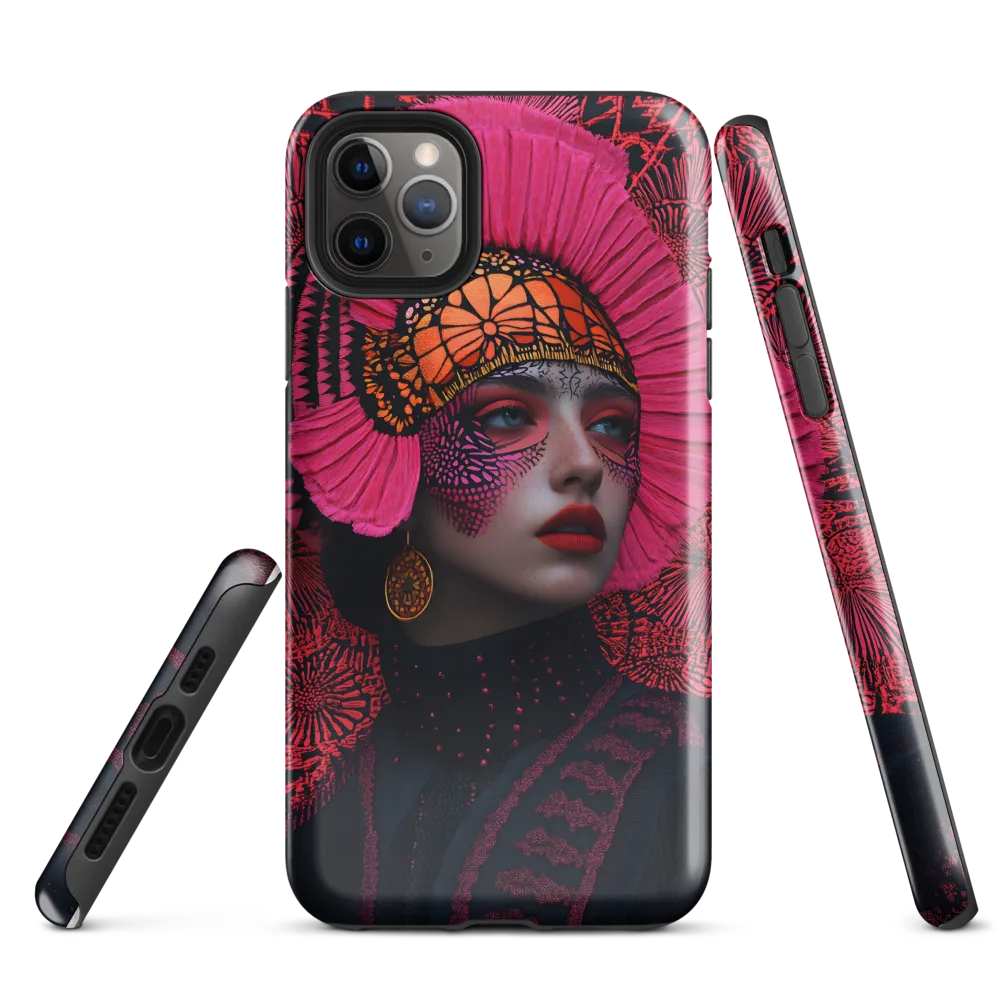 Bold Elegance: A Contemporary Portrait | Phone Case |  11 Pro Max | Tough Case | Glossy