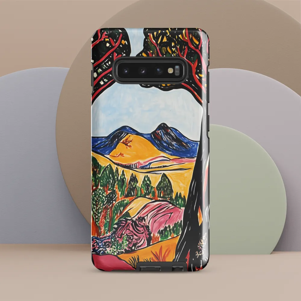 Vibrant Nature's Embrace | Phone Case |  S10 Plus | Tough Case | Glossy