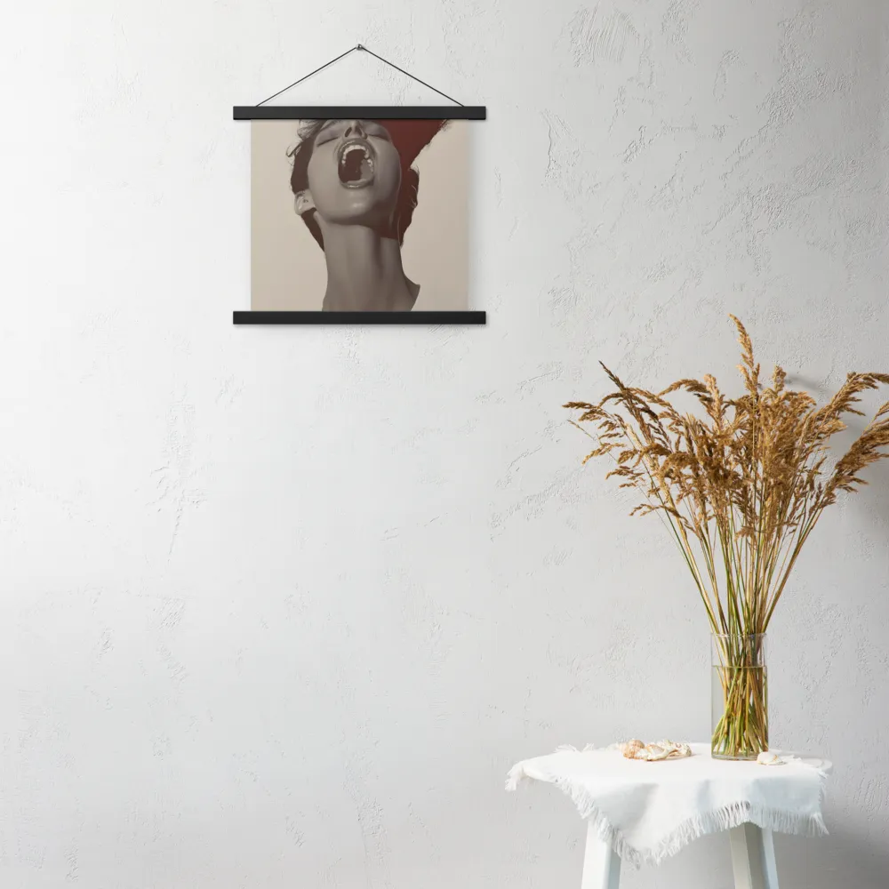 Echoes of Emotion | Poster With Black Wood Hanger | 14″×14″