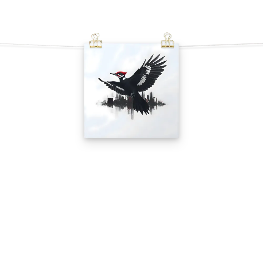 Urban Woodpecker 
 Poster | 10″x 10″