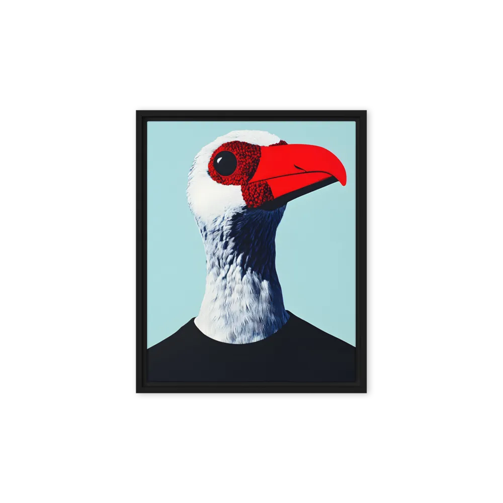 The Surreal Avian Portrait | Canvas with Black Frame | 8″×10″
