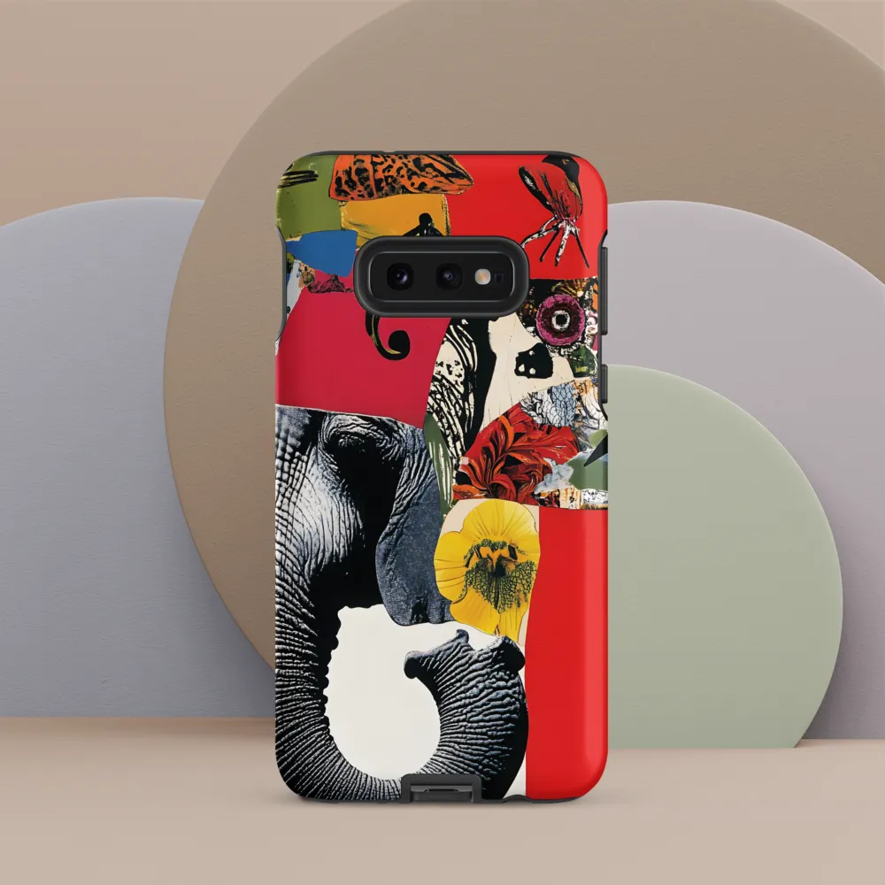 Whimsical Elephant: A Vibrant Collage of Life