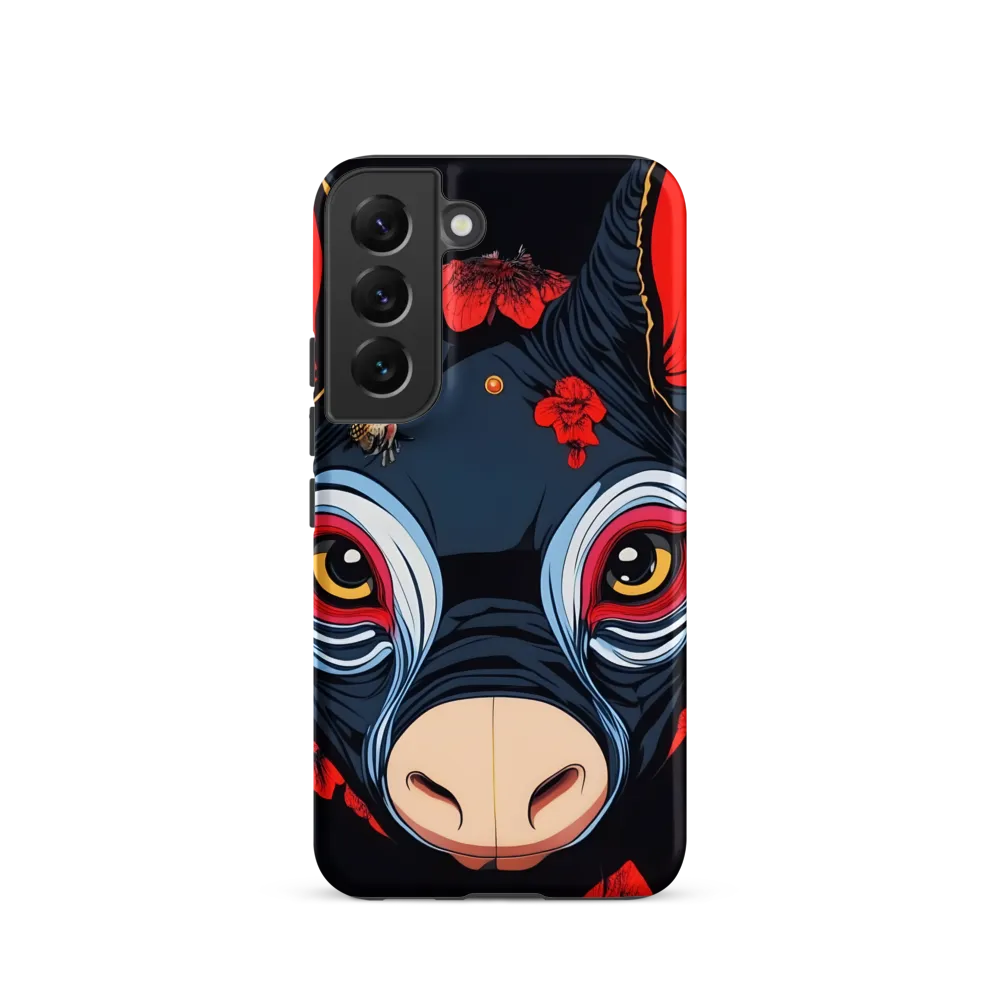 Mystical Bull with Floral Motifs