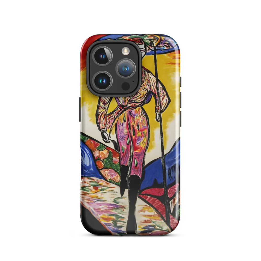 Walking Through Vibrant Landscapes | Phone Case |  16 Pro | Tough Case | Glossy