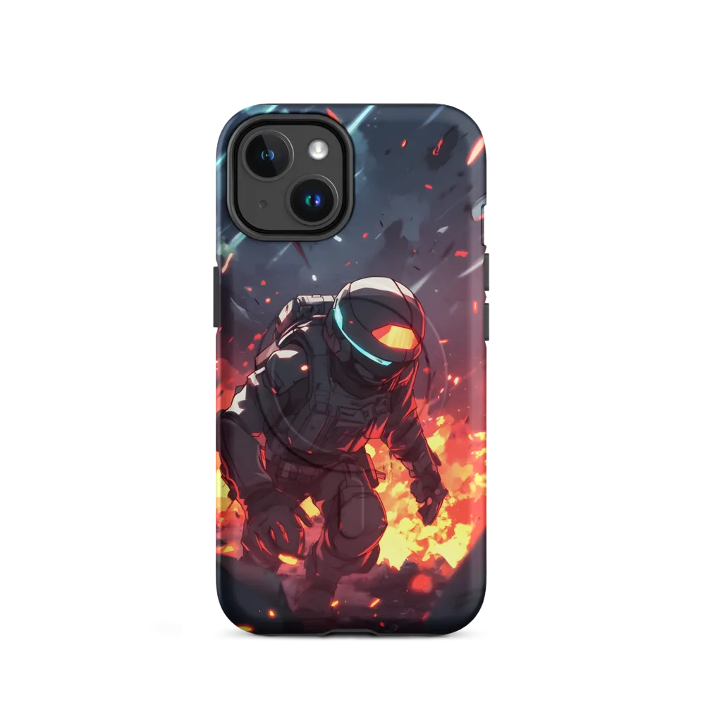 Astronaut Amidst Chaos