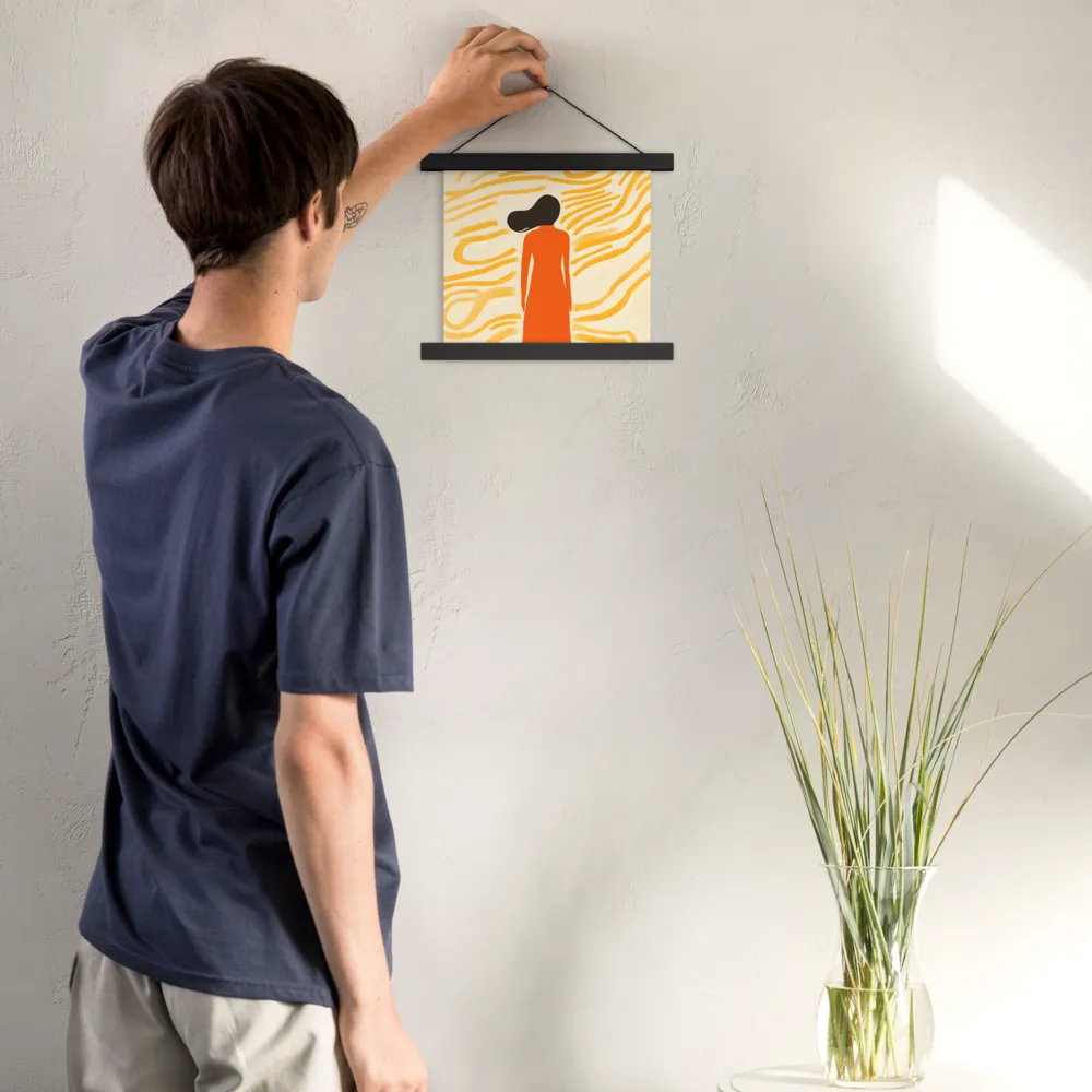 Connection to Serenity | Poster With Black Wood Hanger | 10″×10″