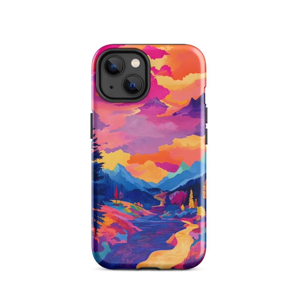 Radiant Serenity: A Surreal Landscape | Phone Case |  14 | Tough Case | Glossy