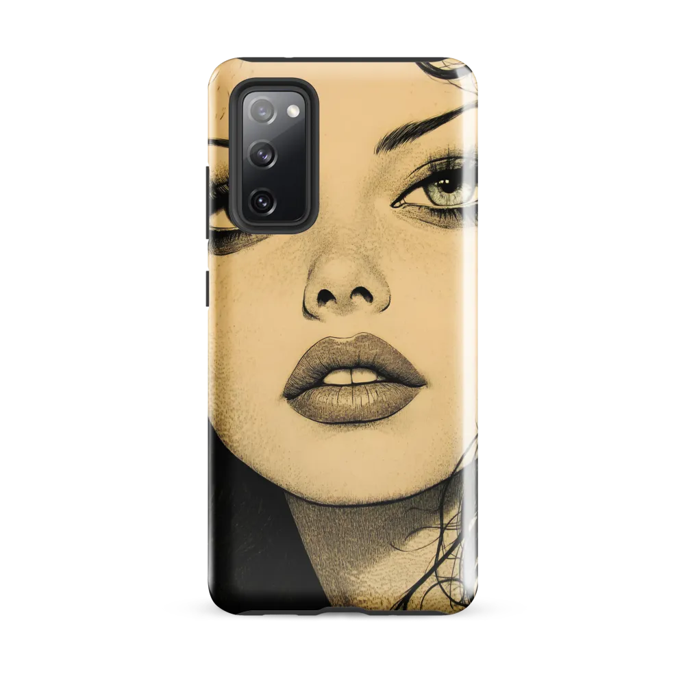 Enigmatic Gaze | Phone Case |  S20 FE | Tough Case | Glossy