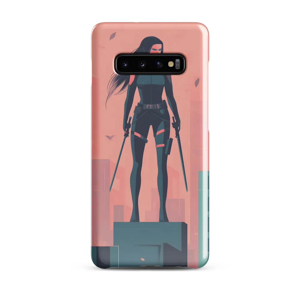 Urban Sentinel: A Warrior's Stand | Phone Case |  S10 Plus | Snap Case | Glossy