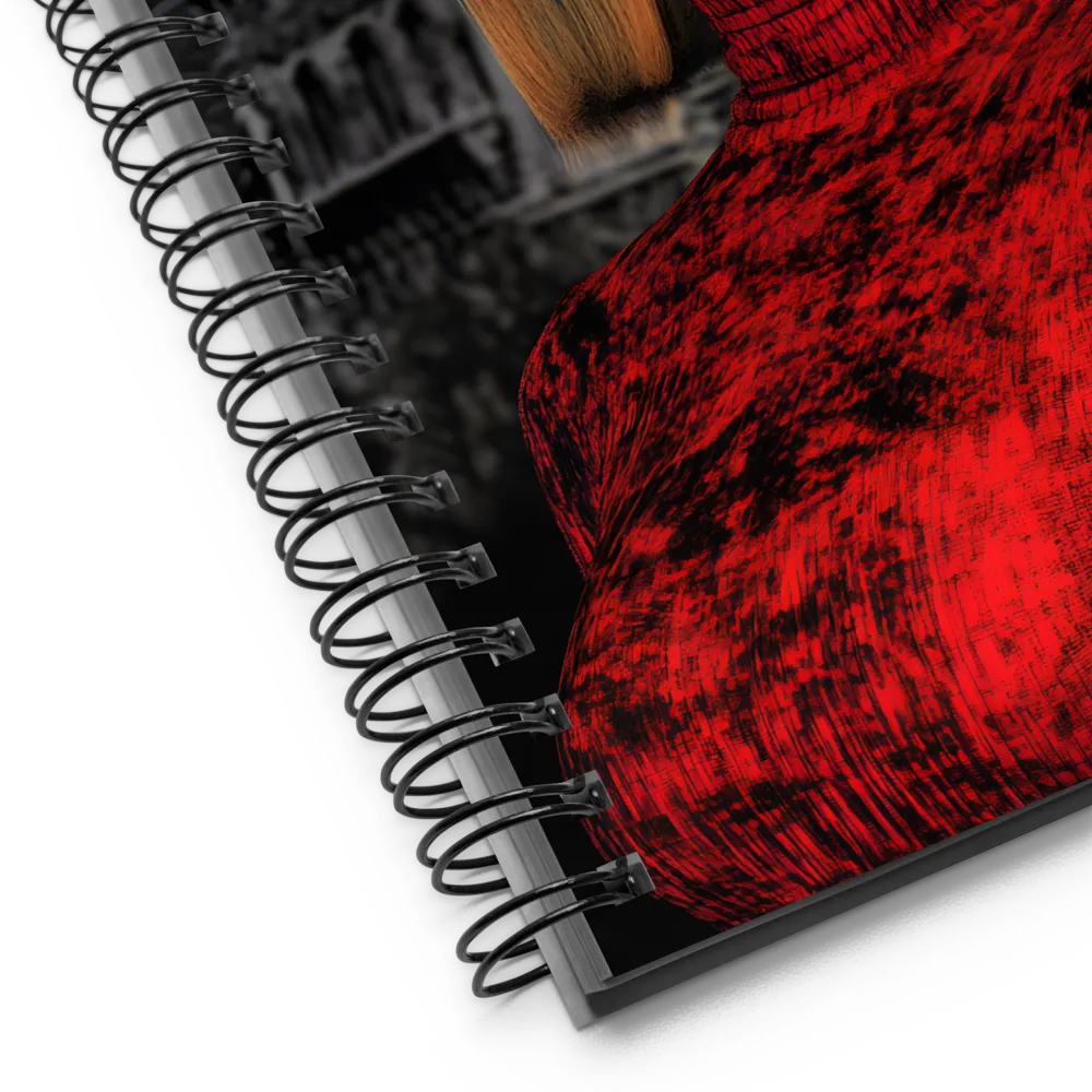 Mystique of the Scarlet Embrace | Spiral Notebook