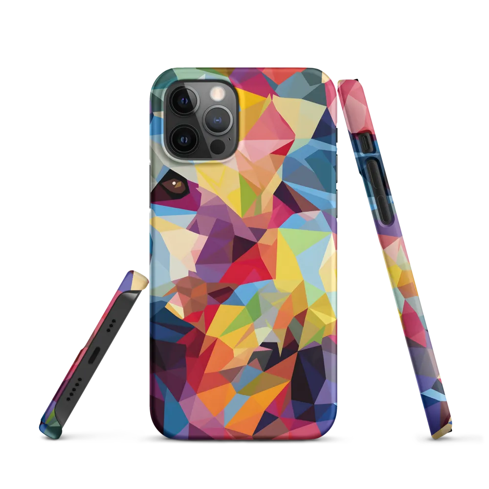 Playful Geometry: The Bear's Face | Phone Case |  12 Pro | Snap Case | Matte