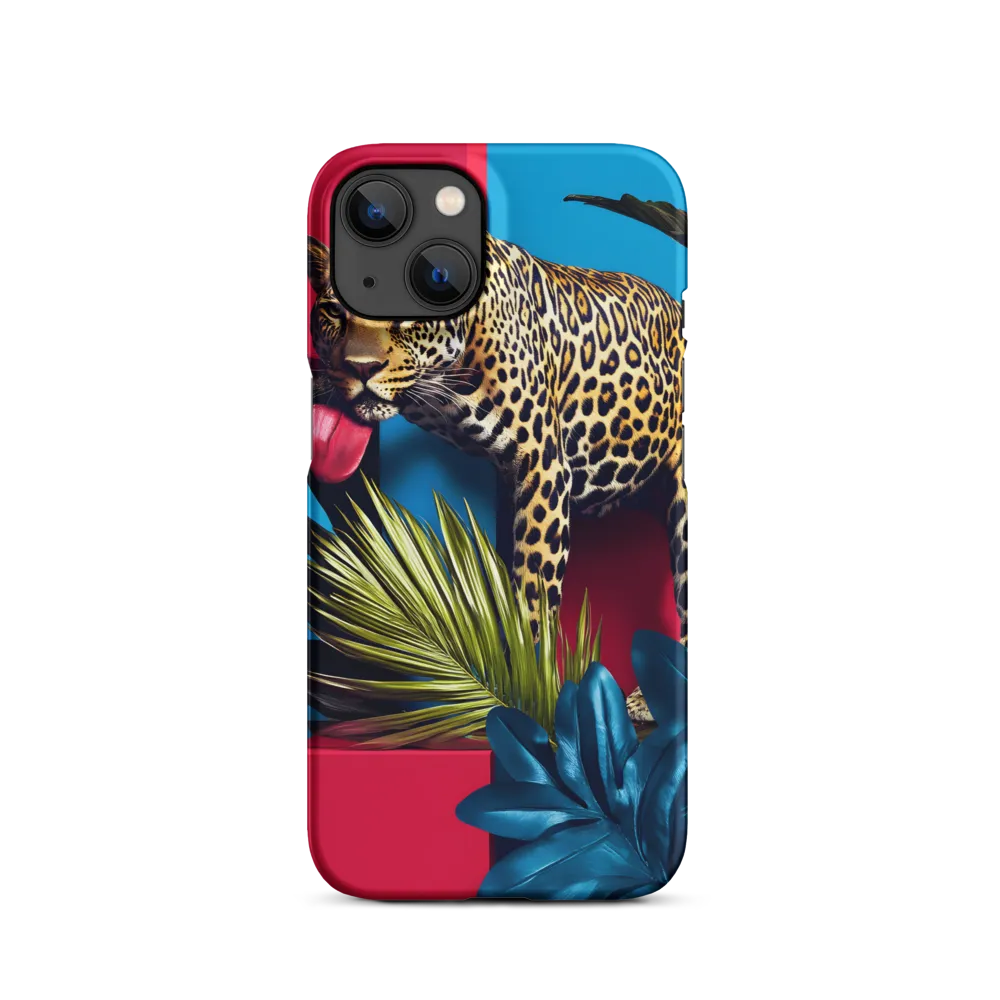 Playful Leopard in Vibrant Paradise