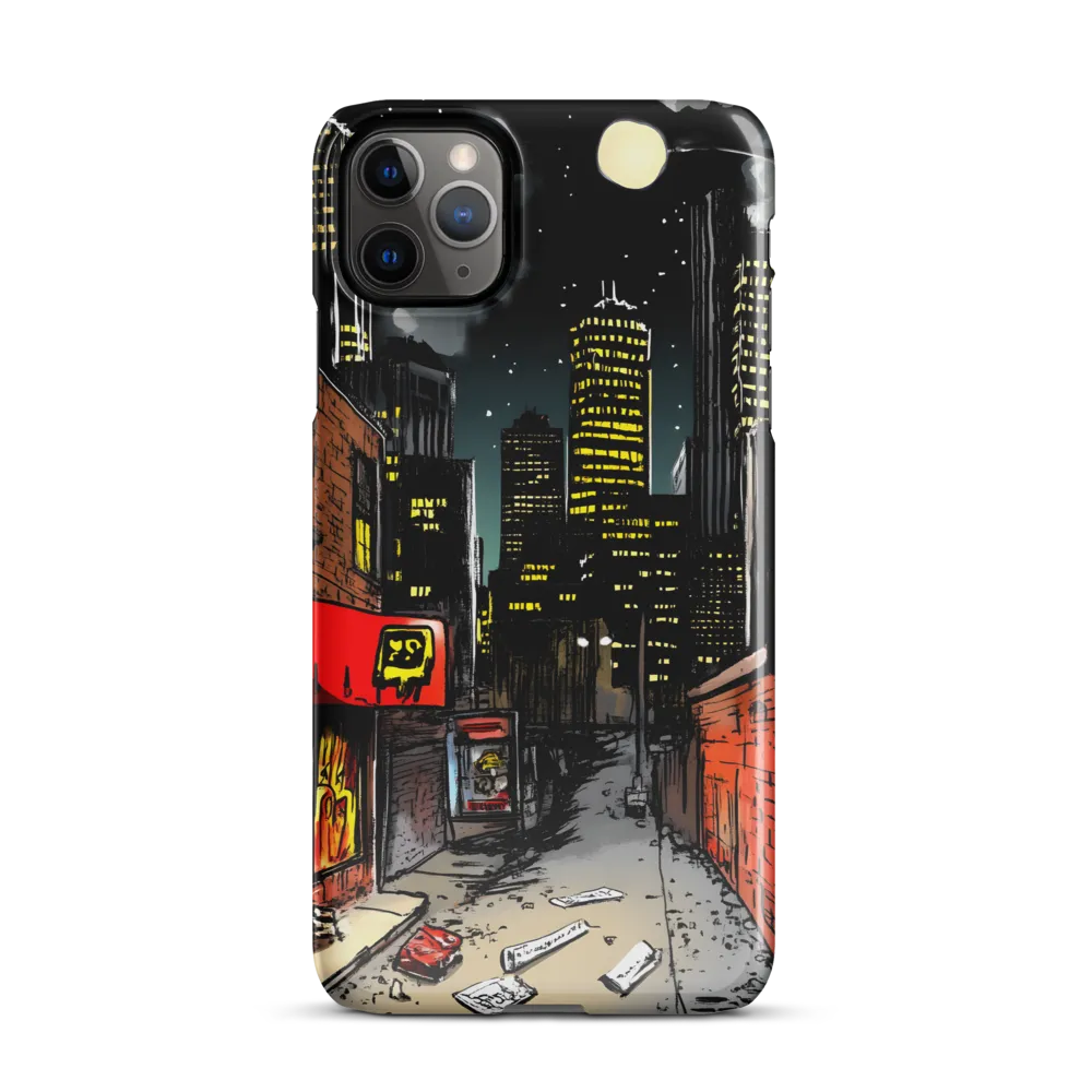 Nocturnal Cityscape: The Hidden Alley | Phone Case |  11 Pro Max | Snap Case | Glossy