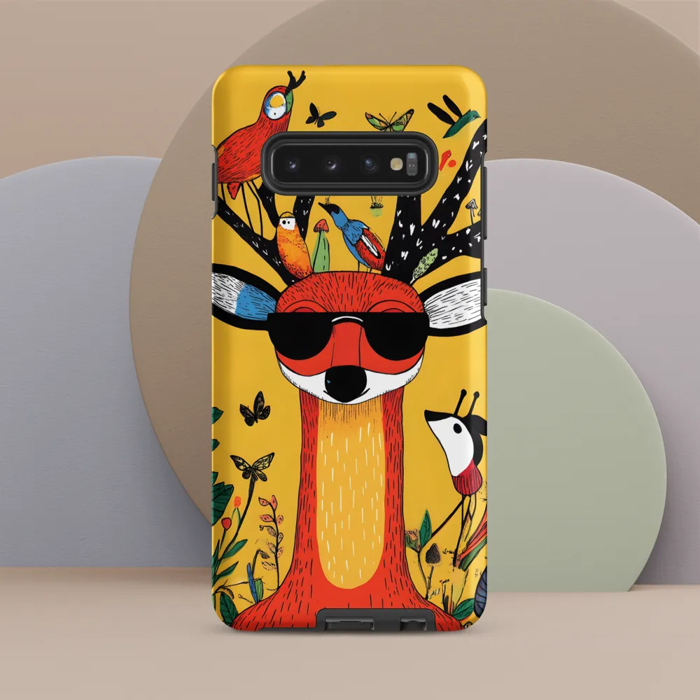 Playful Deer with Sunglasses