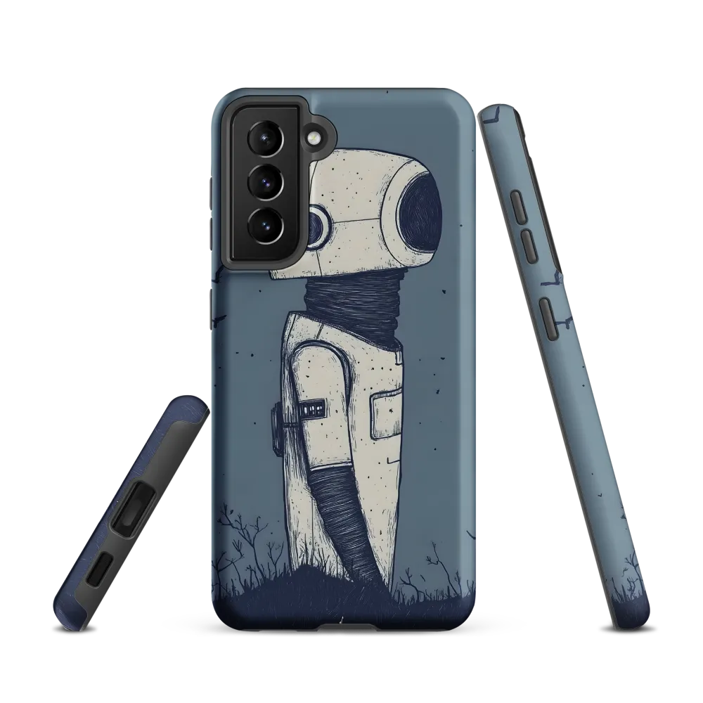Contemplative Robot in a Barren Landscape