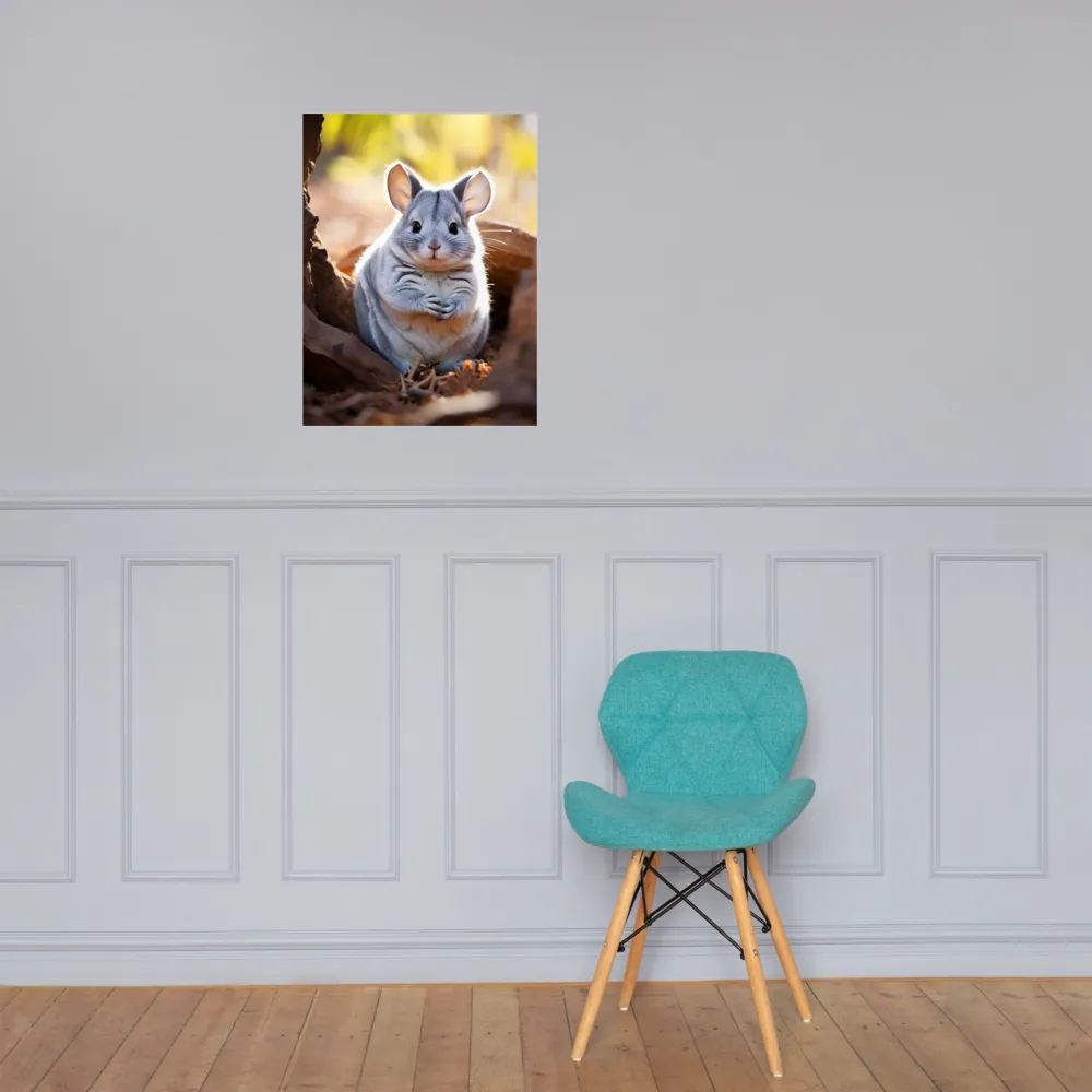 Gentle Whispers of Nature: The Chinchilla | Poster | 18″×24″