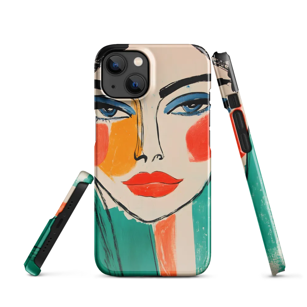 Vivid Portrait of a Modern Muse | Phone Case |  13 | Snap Case | Glossy