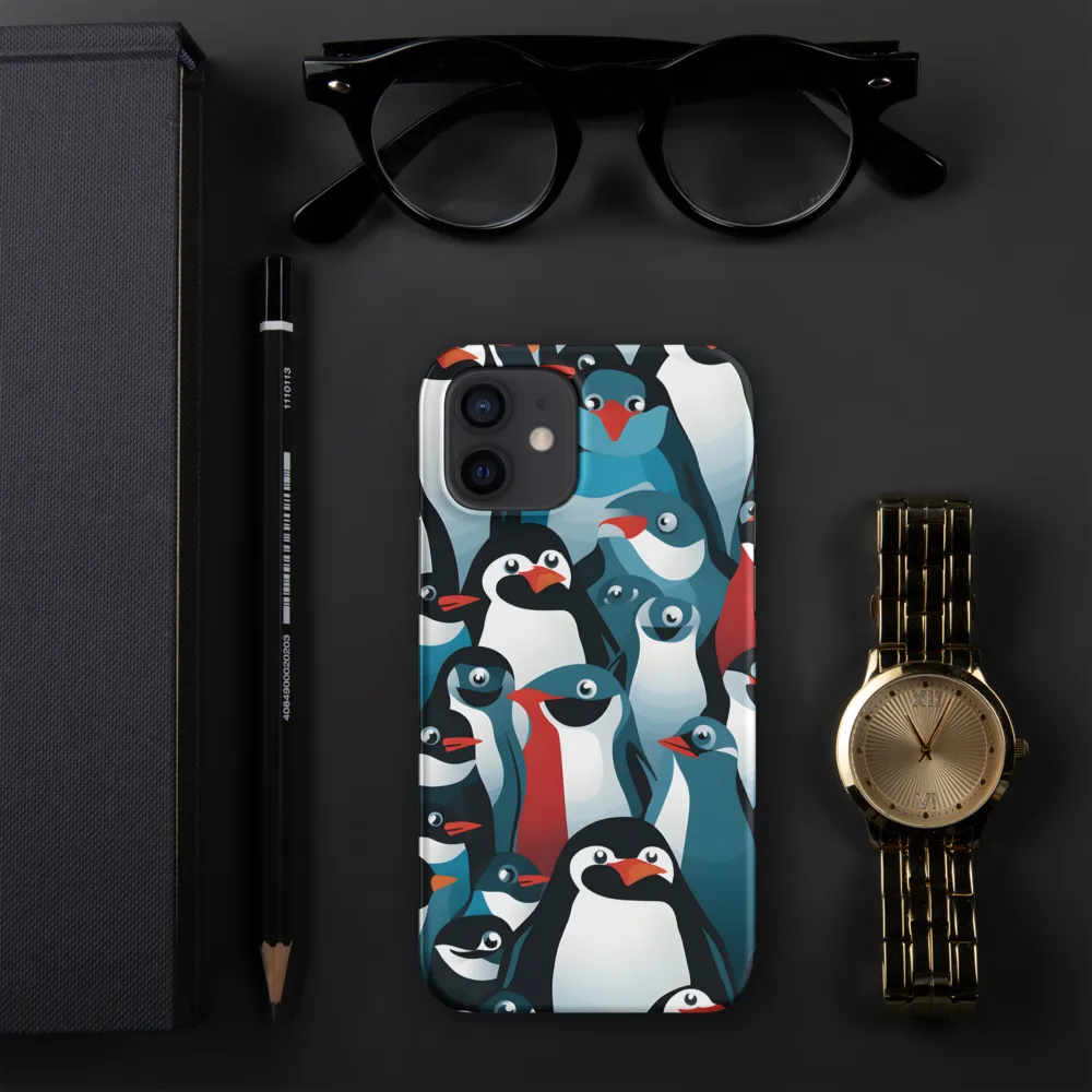 Penguin Parade | Phone Case |  12 | Snap Case | Matte