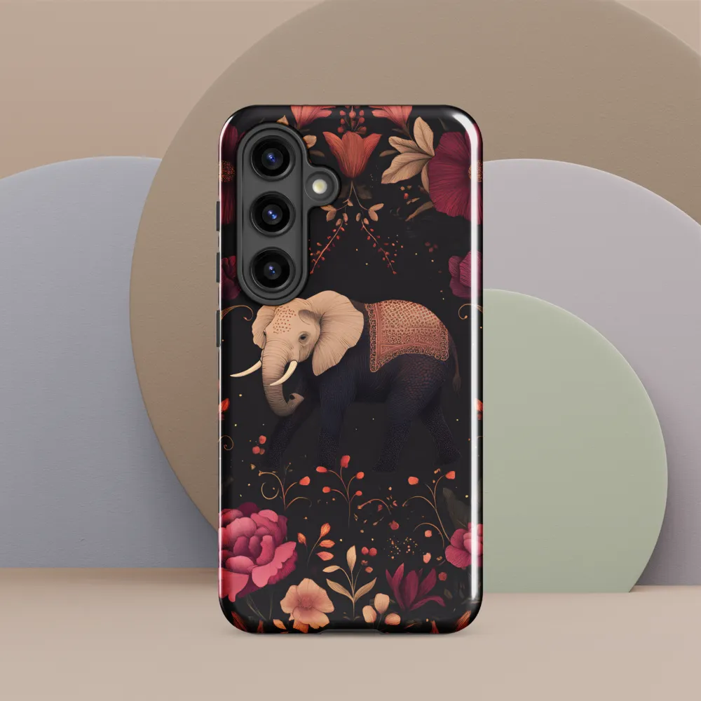 Whispers of the Wild: Elephants and Blooms