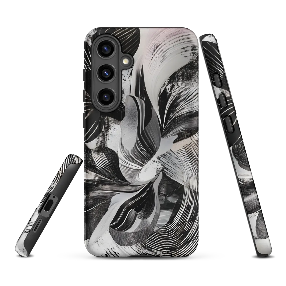 Fluid Harmony in Monochrome | Phone Case |  S24 Plus | Tough Case | Matte