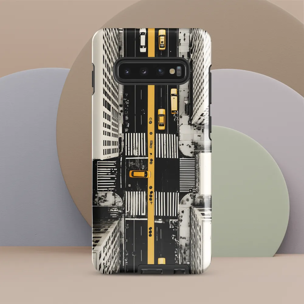 City Pulse: An Aerial Perspective | Phone Case |  S10 Plus | Tough Case | Glossy