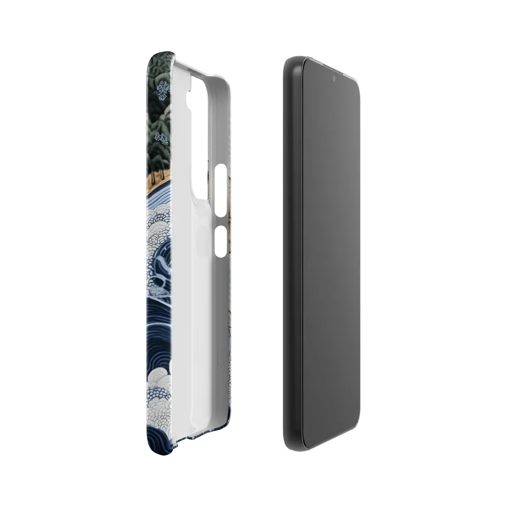 Oceanic Harmony: A Tranquil Landscape | Phone Case |  S22 | Snap Case | Glossy