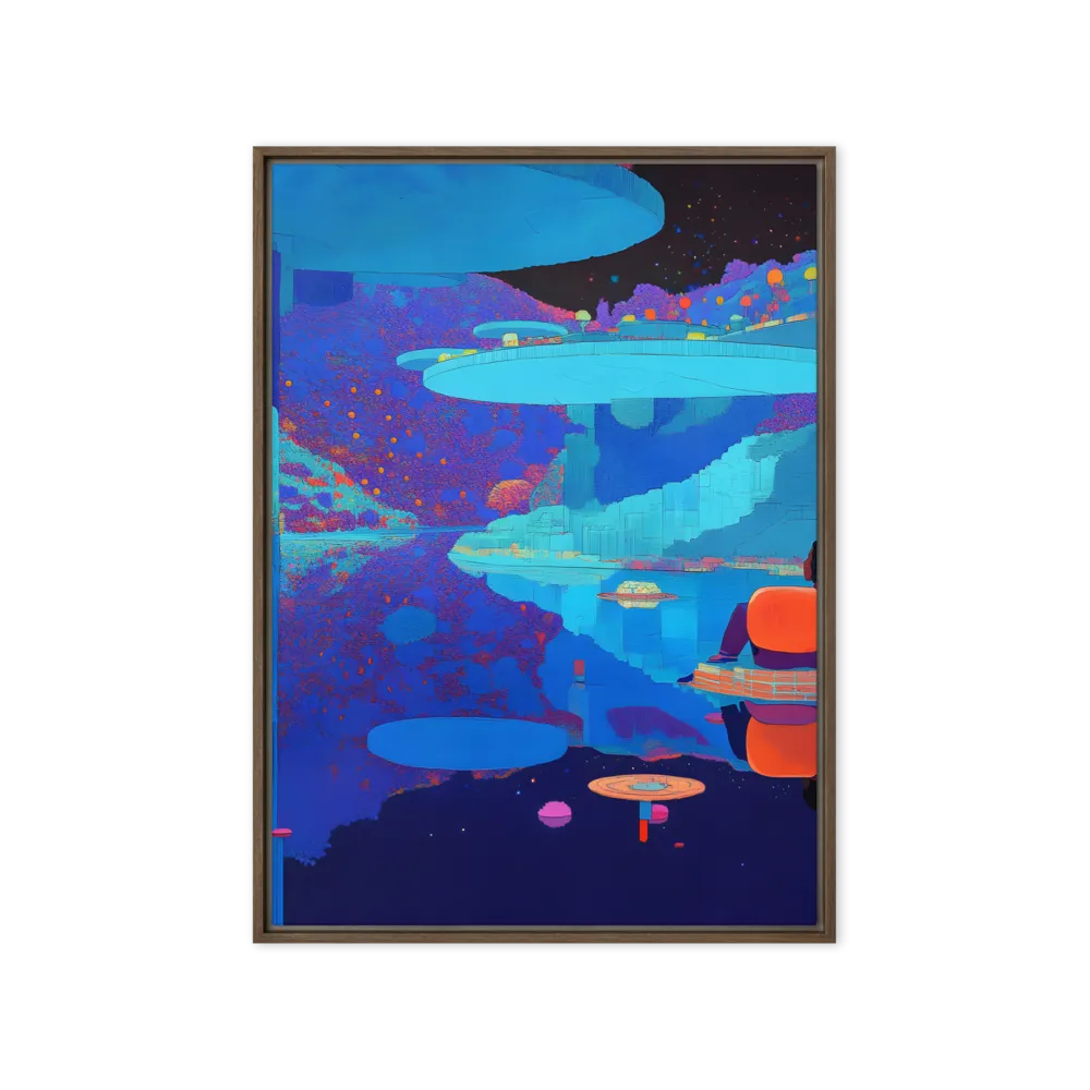 Reflections of Serenity | Canvas with Brown Frame | 20″×28″