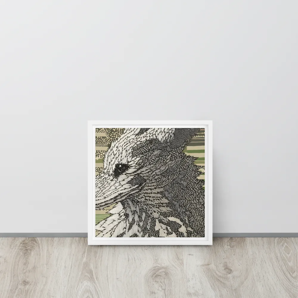 Reflections of the Forest | Canvas with White Frame | 12″×12″