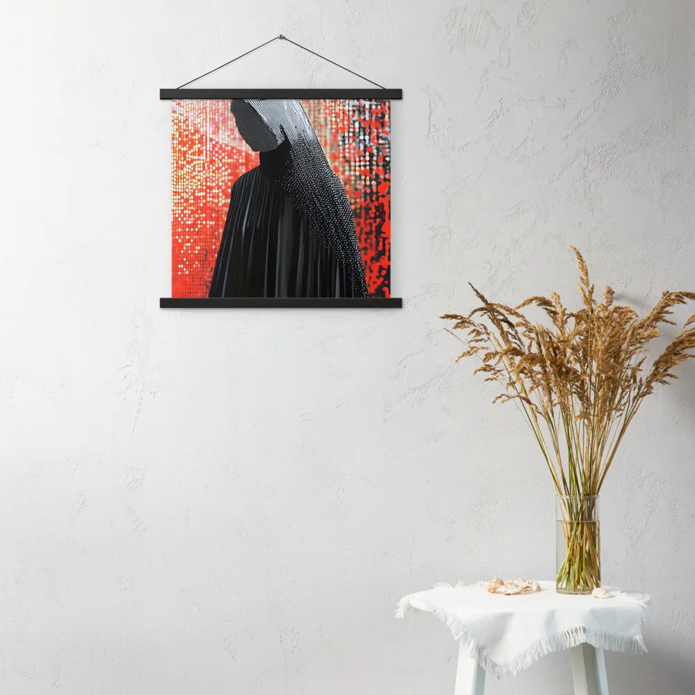 Veil of Modernity | Poster With Black Wood Hanger | 18″×18″