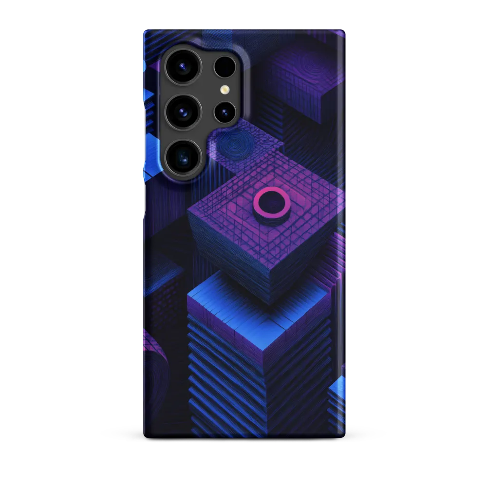 Geometric Dreams in Blue and Purple