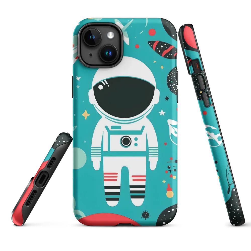 Whimsical Astronaut in Cosmic Wonderland