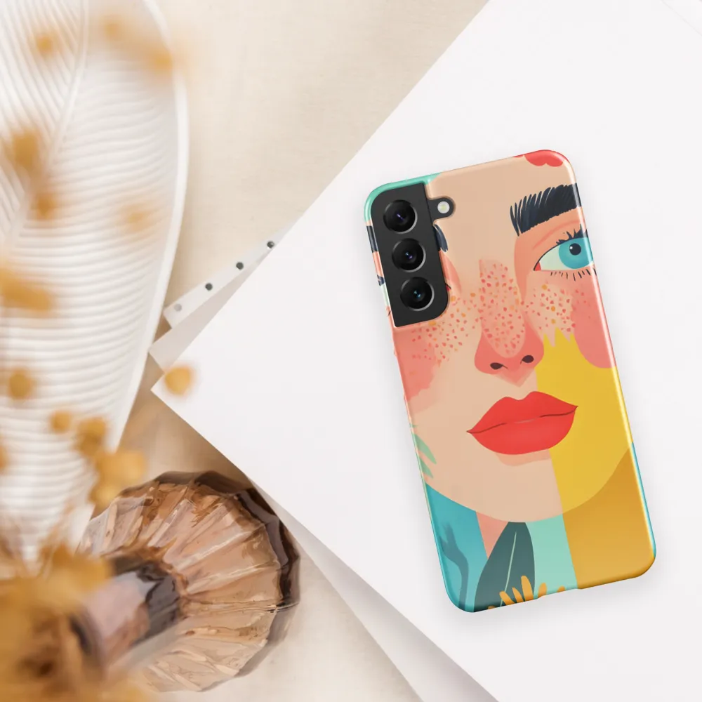 Floral Serenity: A Modern Portrait