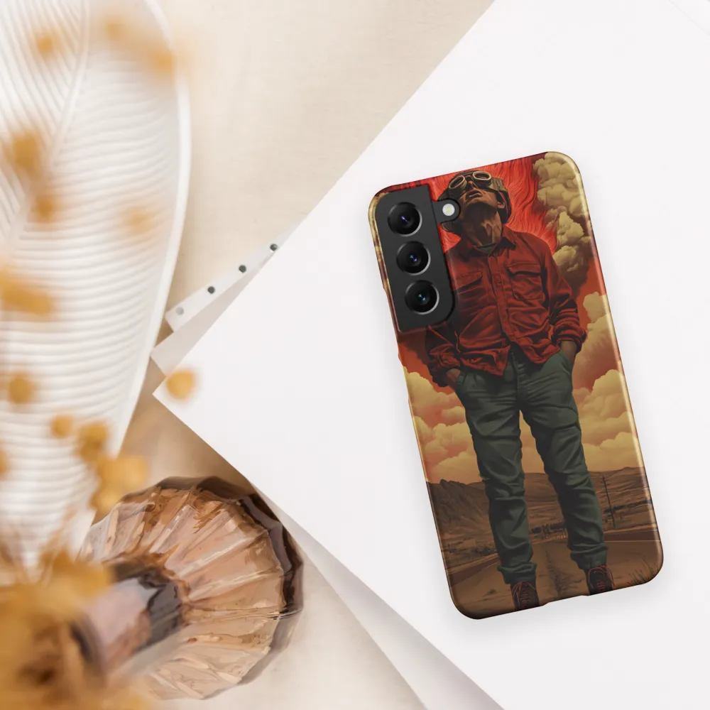 Defiant Spirit in a Surreal Landscape | Phone Case |  S22 Plus | Snap Case | Matte