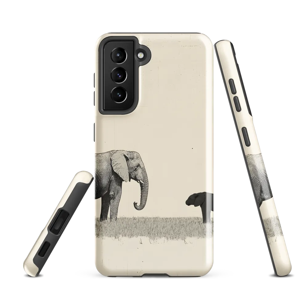 Contrasting Companions | Phone Case |  S21 FE | Tough Case | Glossy