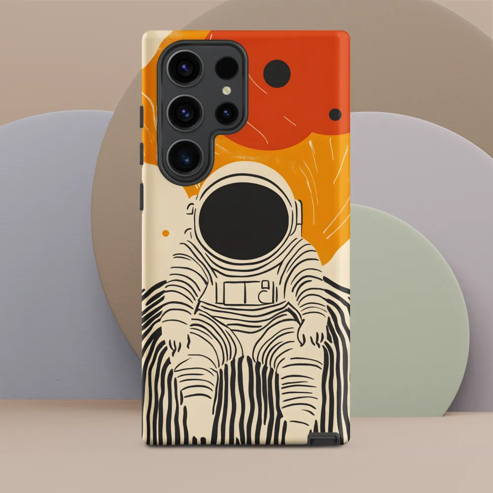 Astronaut in Cosmic Thoughts | Phone Case |  S23 Ultra | Tough Case | Matte