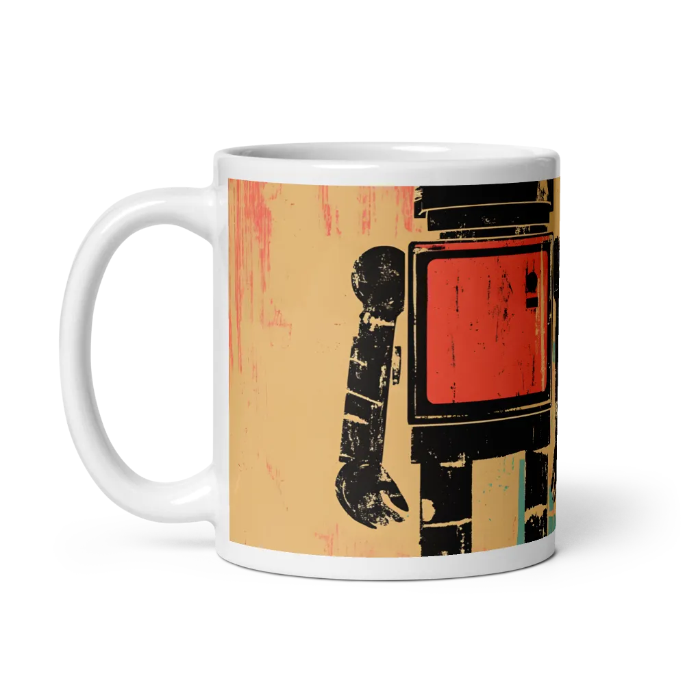 The Retro Robot | Mug with White inside | 11 oz