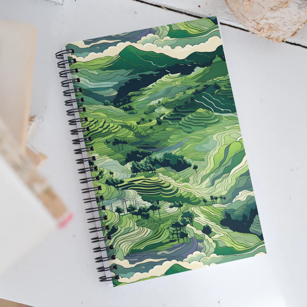 Harmony of the Lush Landscape | Spiral Notebook