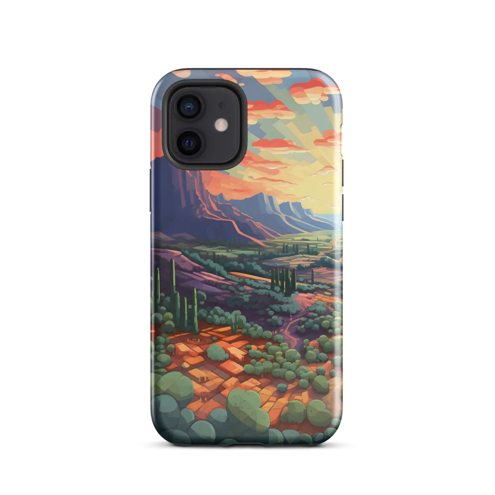 Desert Serenity at Dusk | Phone Case |  12 | Tough Case | Glossy