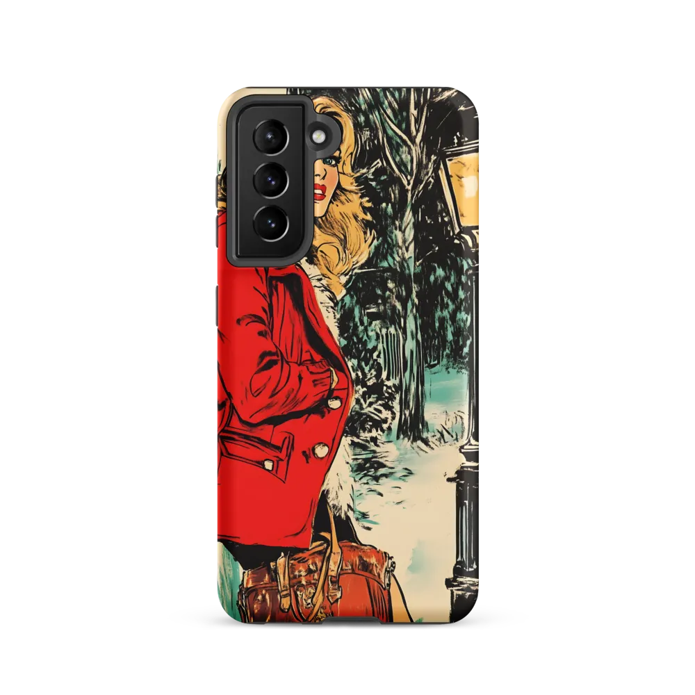 Winter Glamour in Red | Phone Case |  S21 | Tough Case | Matte