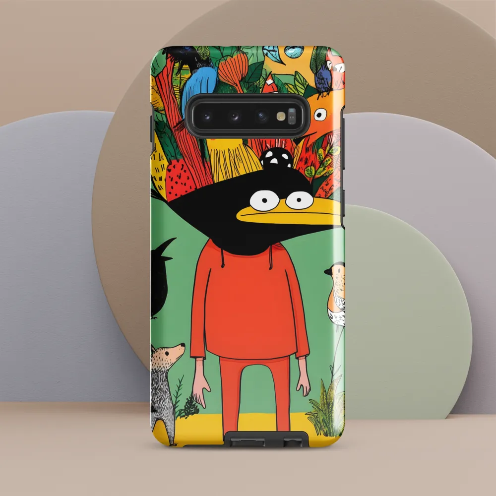 Whimsical Encounter in a Colorful Jungle | Phone Case |  S10 Plus | Tough Case | Glossy