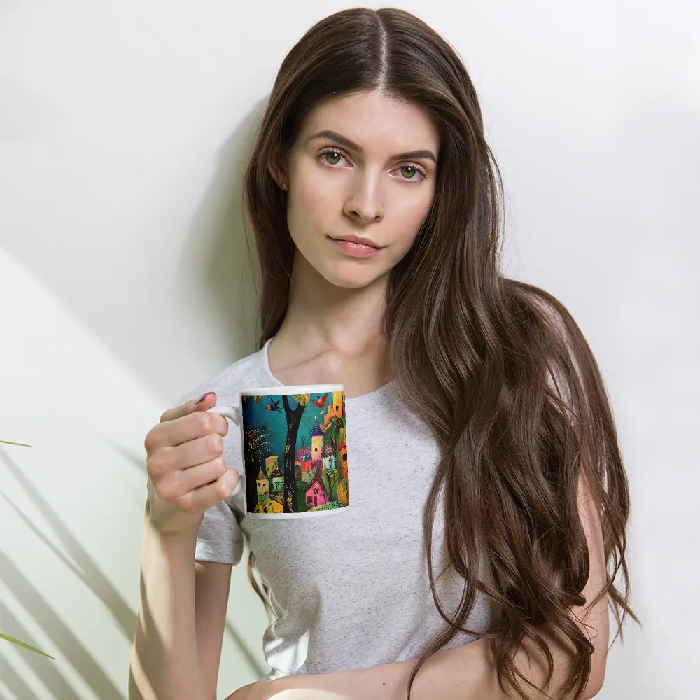 Whimsical Village Harmony | Mugs | Multiple Sizes & Colors