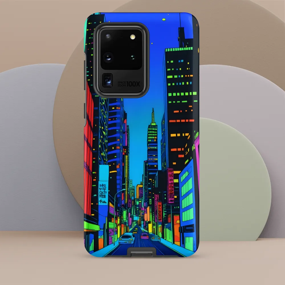 Neon Dreamscape: A Futuristic City at Dusk